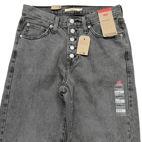 Levi’s ’94 Baggy Twisted Slit-Hem Jean 27x31 Washed Black - Picture 8 of 15